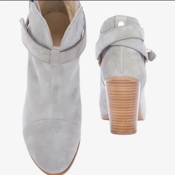 Rag and Bone gray suede low boots / booties EUC ONE WEAR - Picture 3 of 4